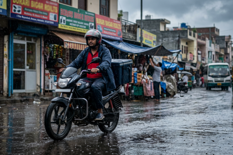 Boost Burari Local Deliveries in the Rain