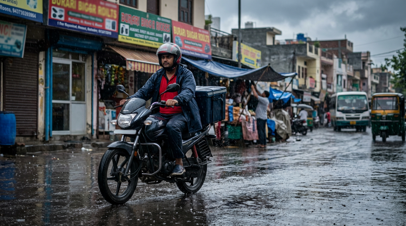Boost Burari Local Deliveries in the Rain